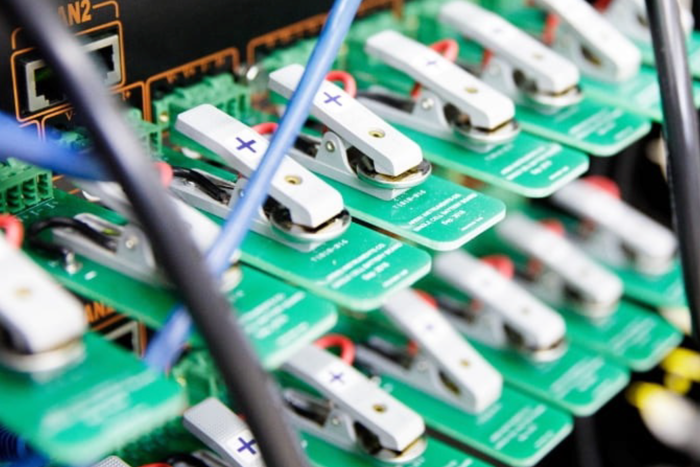 plugs in the back of a server