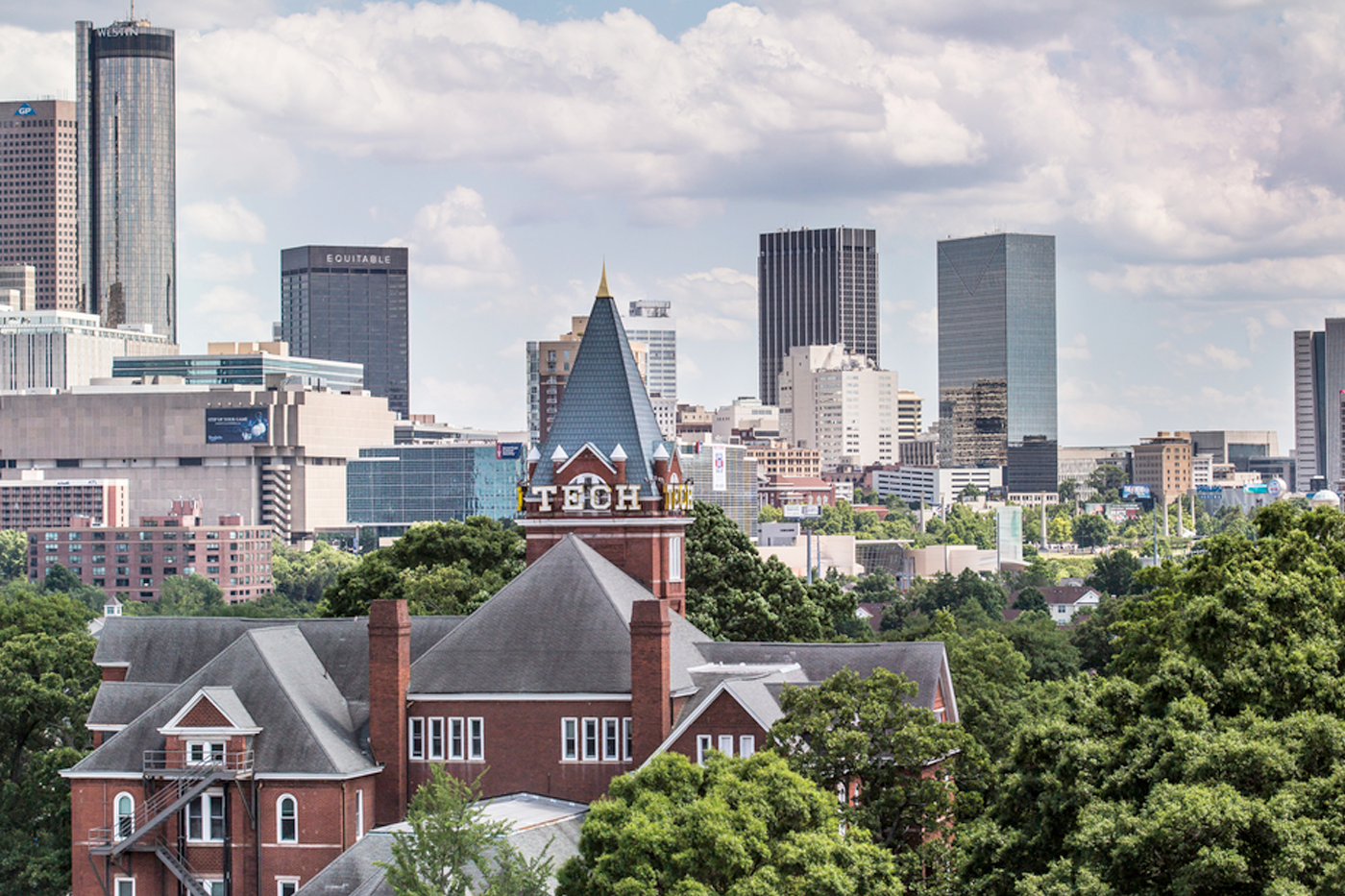 city view of Georgia Tech building